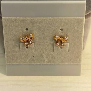 Rose Gold Vermeil Bow Studs
